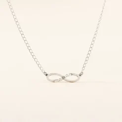 Collier Xara Argent Blanc
