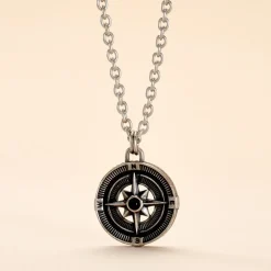 Collier Yoan Acier Blanc