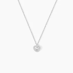 Collier Yvannah Argent Blanc Oxyde De Zirconium