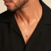 Collier Zac Argent Blanc