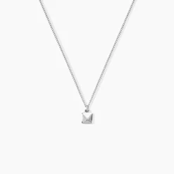 Collier Zac Argent Blanc