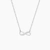 Collier Zelma Argent Blanc