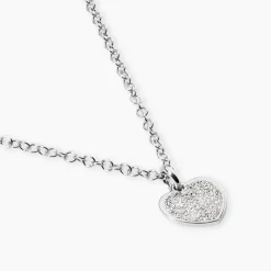 Collier Zilla Argent Blanc