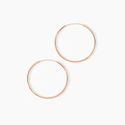 Creoles Argent Rose Olympia