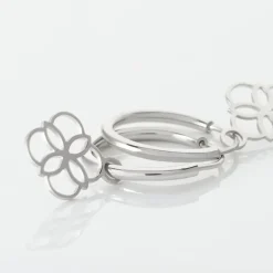 Creoles Elvyn Argent Blanc