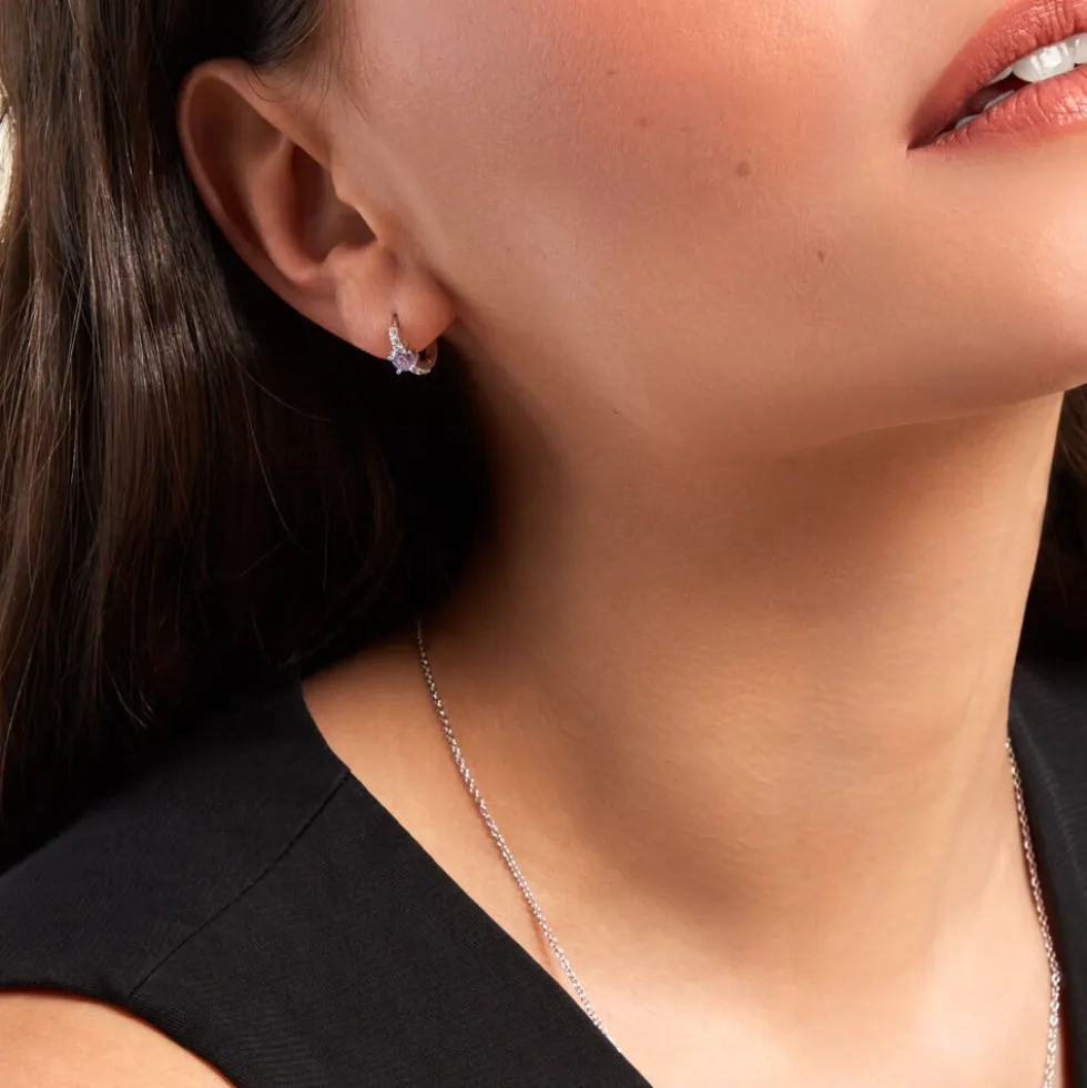 Creoles Rio Argent Blanc Oxyde De Zirconium