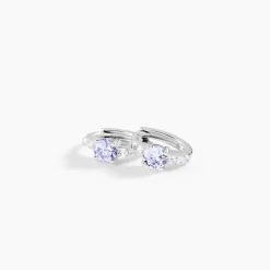 Creoles Rio Argent Blanc Oxyde De Zirconium