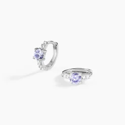 Creoles Rio Argent Blanc Oxyde De Zirconium