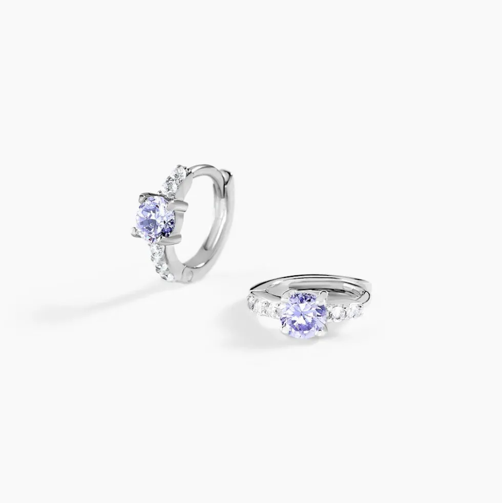 Creoles Rio Argent Blanc Oxyde De Zirconium