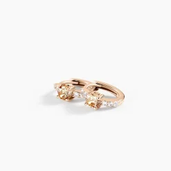 Creoles Rio Argent Rose Oxyde De Zirconium