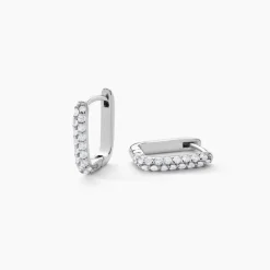 Creoles Rio Argent Blanc Oxyde De Zirconium