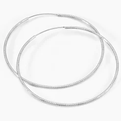 Créoles Argent Blanc Agathe