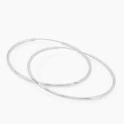 Créoles Argent Blanc Agathe