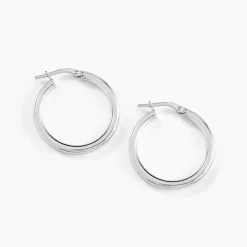 Créoles Argent Blanc Anne