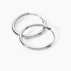 Créoles Argent Blanc Olympia