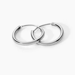 Créoles Argent Blanc Olympia