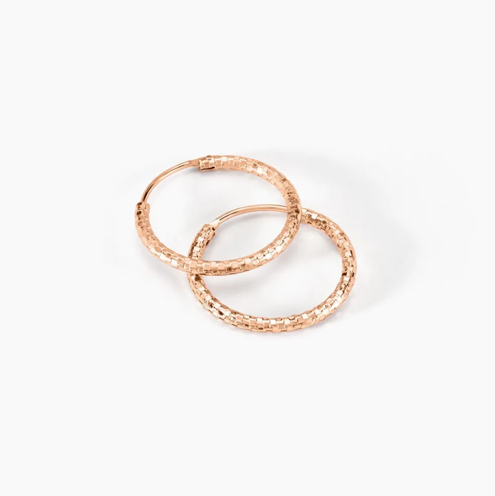 Créoles Argent Rose Agathe