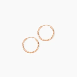 Créoles Argent Rose Agathe