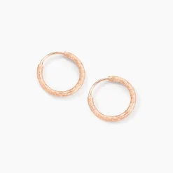 Créoles Argent Rose Agathe