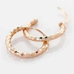 Créoles Argent Rose Agathe