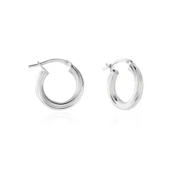 Créoles Maia Argent Blanc