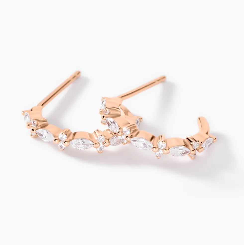 Créoles Naura Argent Rose Oxyde De Zirconium