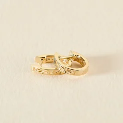 Créoles Or Jaune Aaren Diamants