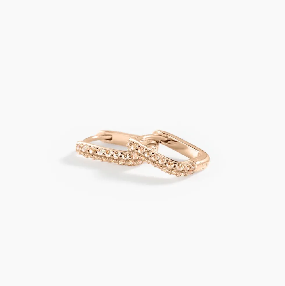 Créoles Rio Argent Rose Oxyde De Zirconium