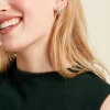 Créoles Amadi Argent Blanc