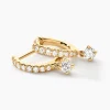 Créoles Antonija Or Jaune Diamant Synthétique