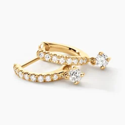 Créoles Antonija Or Jaune Diamant Synthétique