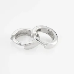 Créoles Argent Blanc Cokkie