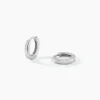 Créoles Argent Blanc Eleanora
