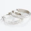 Créoles Argent Blanc Esmee