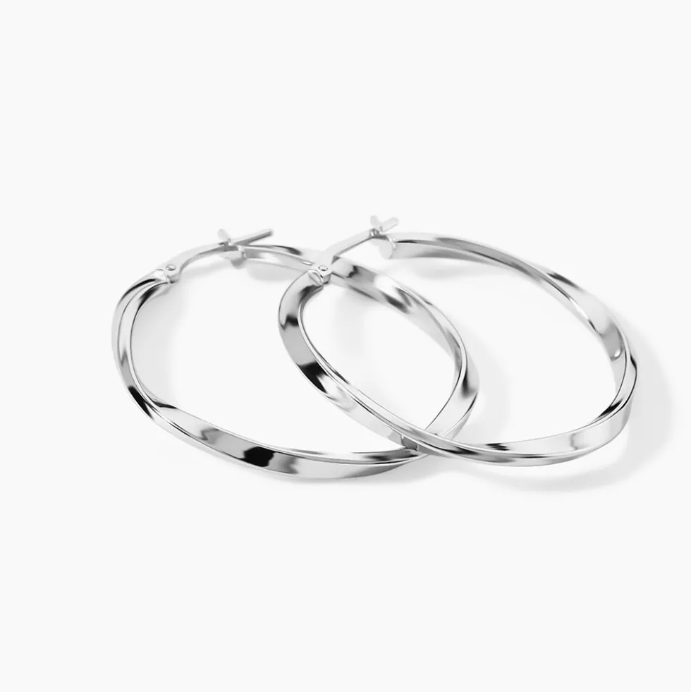 Créoles Argent Blanc Ires