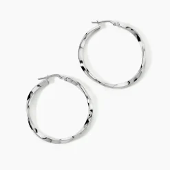Créoles Argent Blanc Ires