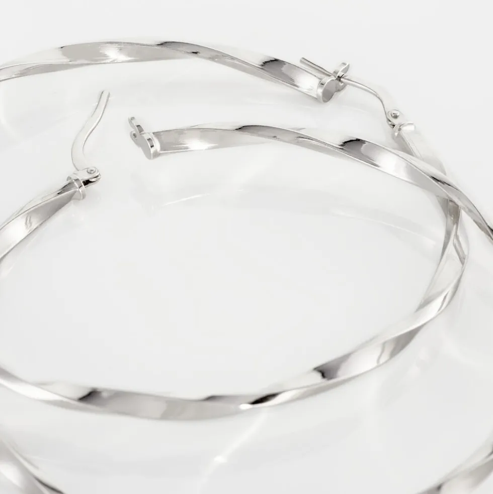Créoles Argent Blanc Ires