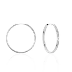 Créoles Argent Blanc Najiha