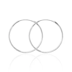 Créoles Argent Blanc Najiha