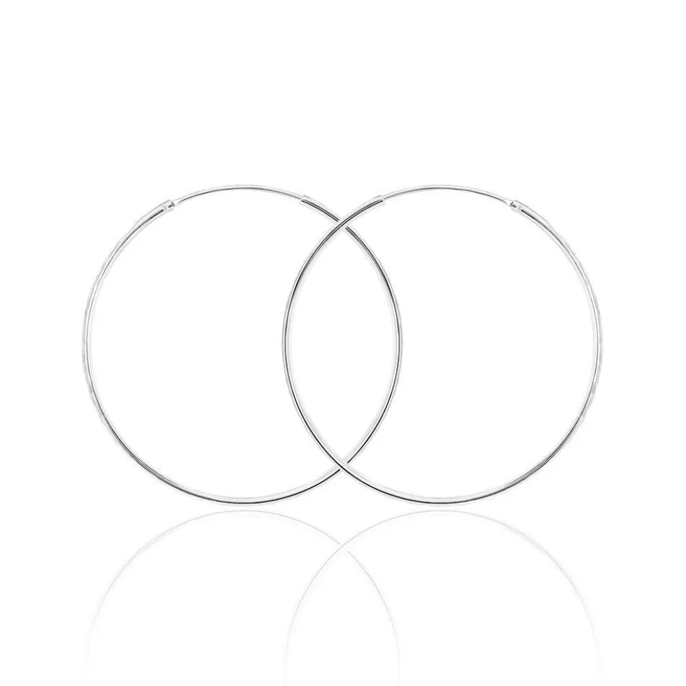 Créoles Argent Blanc Najiha