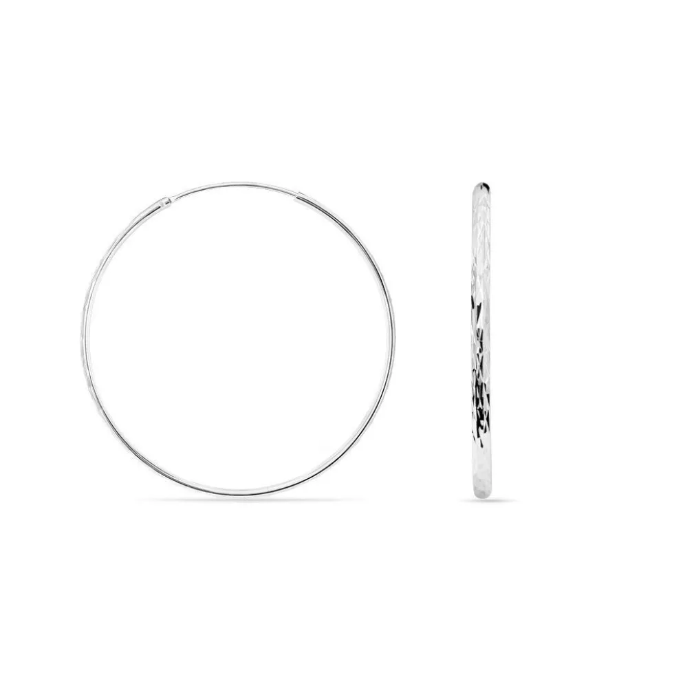 Créoles Argent Blanc Najiha