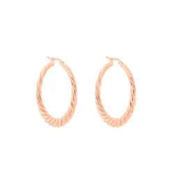 Créoles Asael Argent Rose