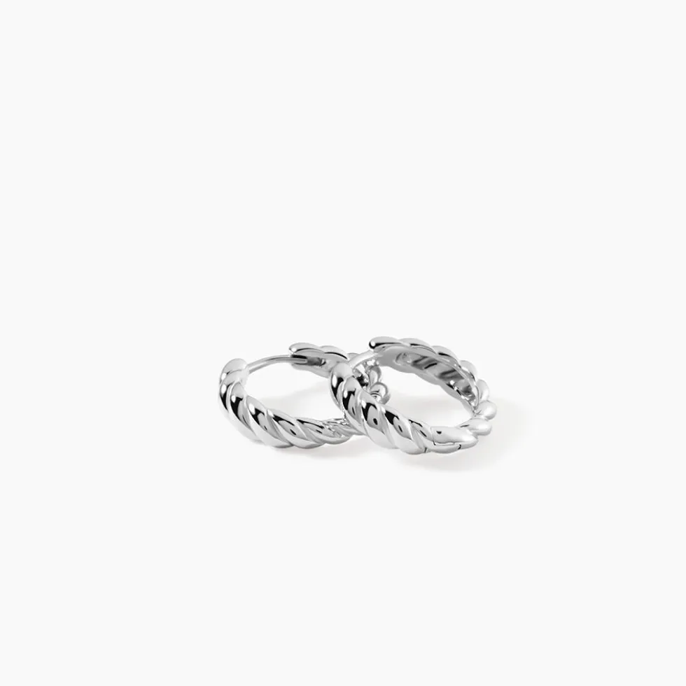Créoles Bellinda Argent Blanc