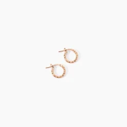 Créoles Djulia Argent Rose