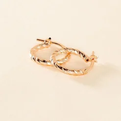 Créoles Djulia Argent Rose