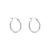 Créoles Esaias Acier Blanc