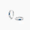 Créoles Felisa Argent Blanc Oxyde De Zirconium