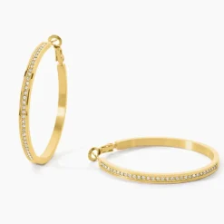 Créoles Guess Color My Day Acier Jaune Oxyde De Zirconium