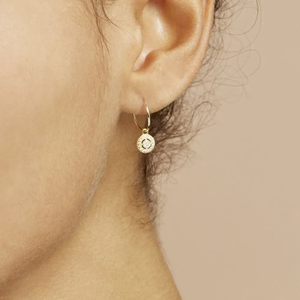 Créoles Lulu Or Jaune Oxyde
