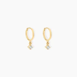 Créoles Racquel Or Jaune Diamant